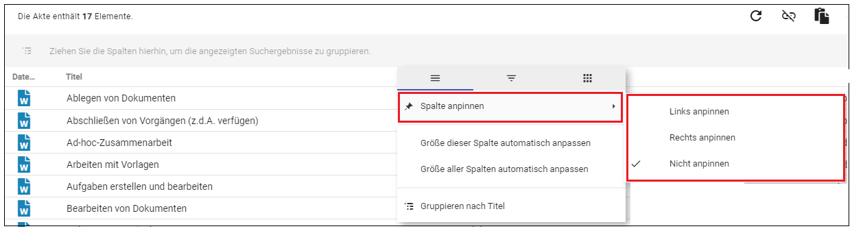 Im rechten Seitenmenü ist die Schaltfläche PDF zusammenführen durch eine rote Umrandung hervorgehoben.