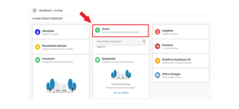 Sie sehen die Dashboardansicht mit dem Widget