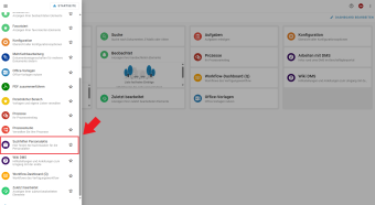 Sie sehen die linke Leiste mit den Widgets und dabei auch das Widget
